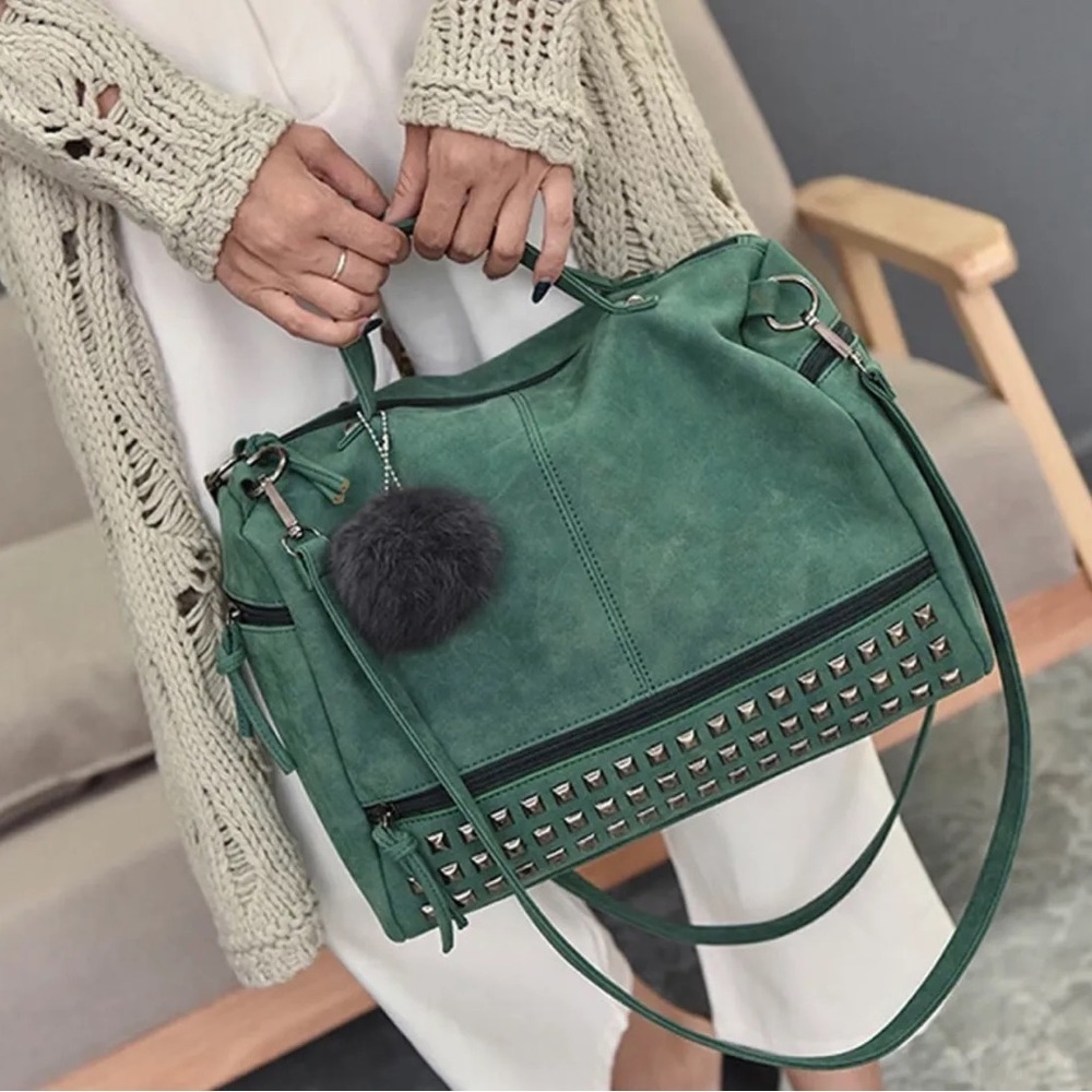 Moto Bag in Green - Picture 1 of 5